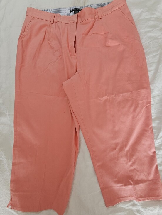 Larry Levine Pants - Larry Levine Coral-Pink Wide Leg Pants Size 20